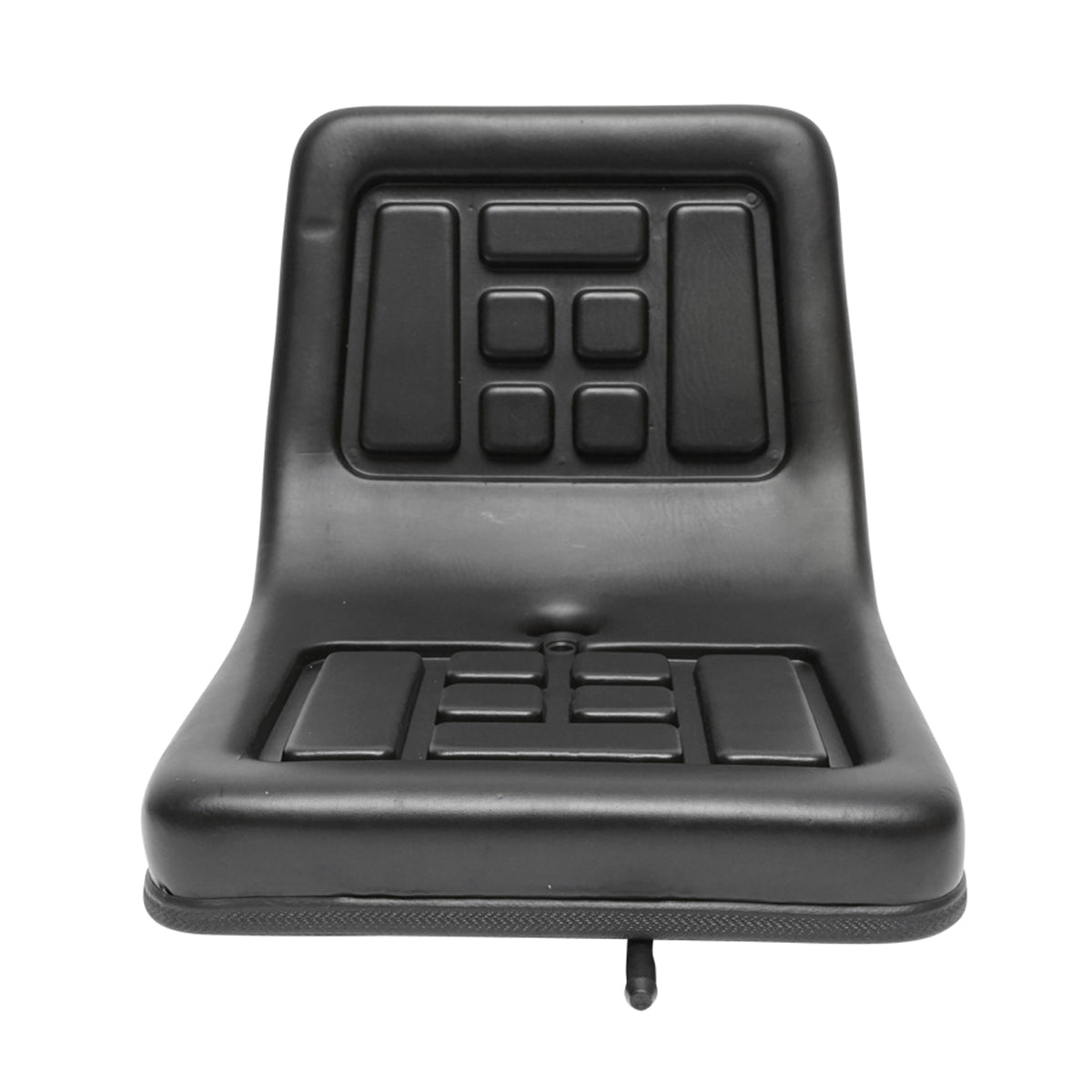 Universal chair for forklift and tractor with front-back adjustment rail